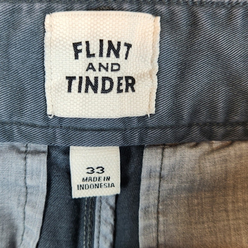 Flint and Tinder 365 Short Men 33 Grey Casual Twill Chino Outdoor Huckberry - Picture 4 of 8